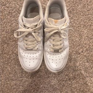 White Nike Air Force 1s